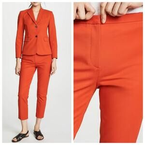 Theory Classic Skinny Pants in Fire Opal Double Stretch New with Defects